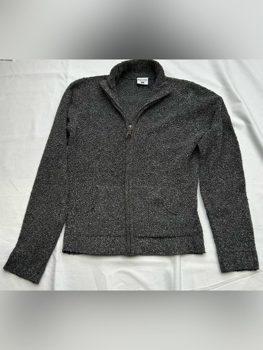 Columbia Women's Black Heather Zip-Up Fleece Jacket